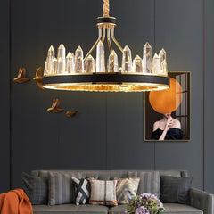 Argus Round Crystal Chandelier