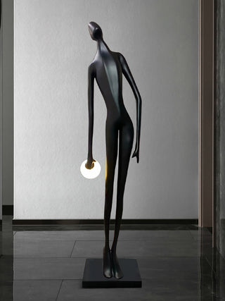 Art Design Human Statue Floor Lamp