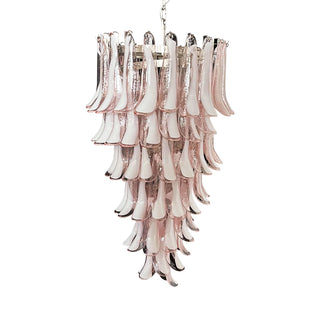 Beautiful Murano Pink Petals Spiral Chandelier