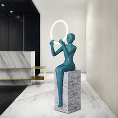 Bella Sitting Sculpture Floor Lamp