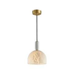 Brass Blair Alabaster Pendant Light