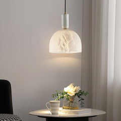 Brass Blair Alabaster Pendant Light