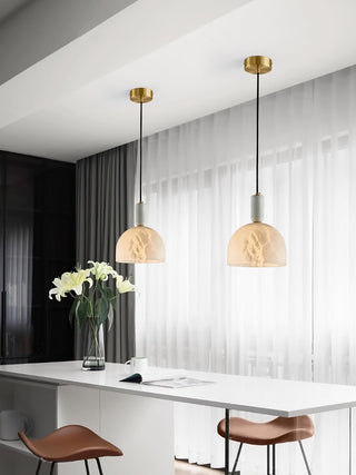 Brass Blair Alabaster Pendant Light