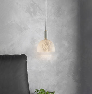 Brass Blair Alabaster Pendant Light