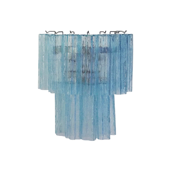 Blue Murano Glass Tube Wall Sconces