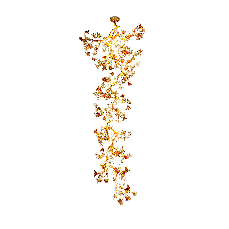 Brass Maple Branch Chandelier | Korewolamp