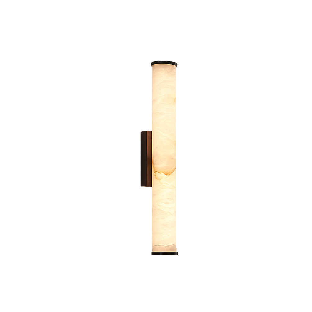 Cylindrical Callisto Alabaster Wall Lamp