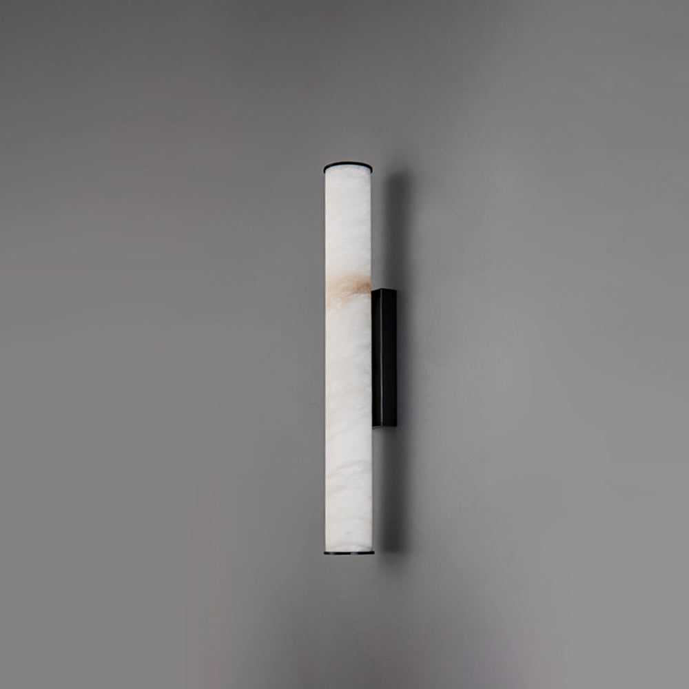 Cylindrical Callisto Alabaster Wall Lamp