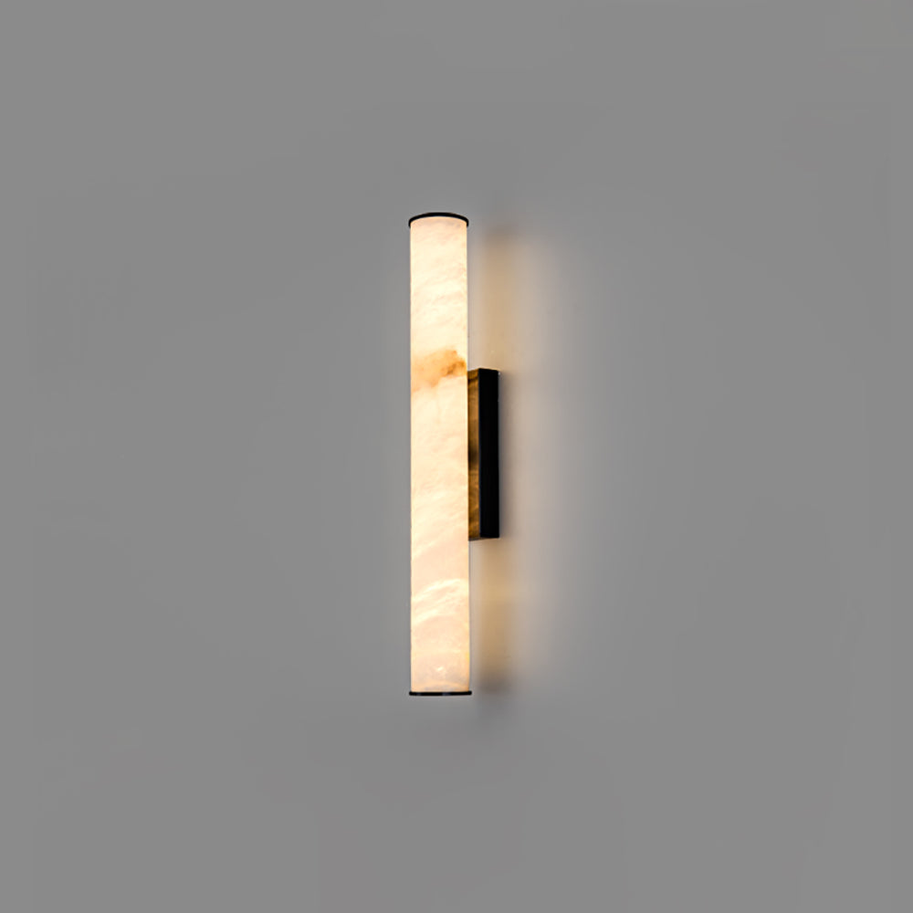 Cylindrical Callisto Alabaster Wall Lamp