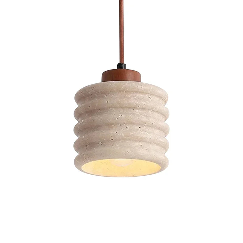 Candeeiro Column Travertine Pendant Lamp | Korewolamp