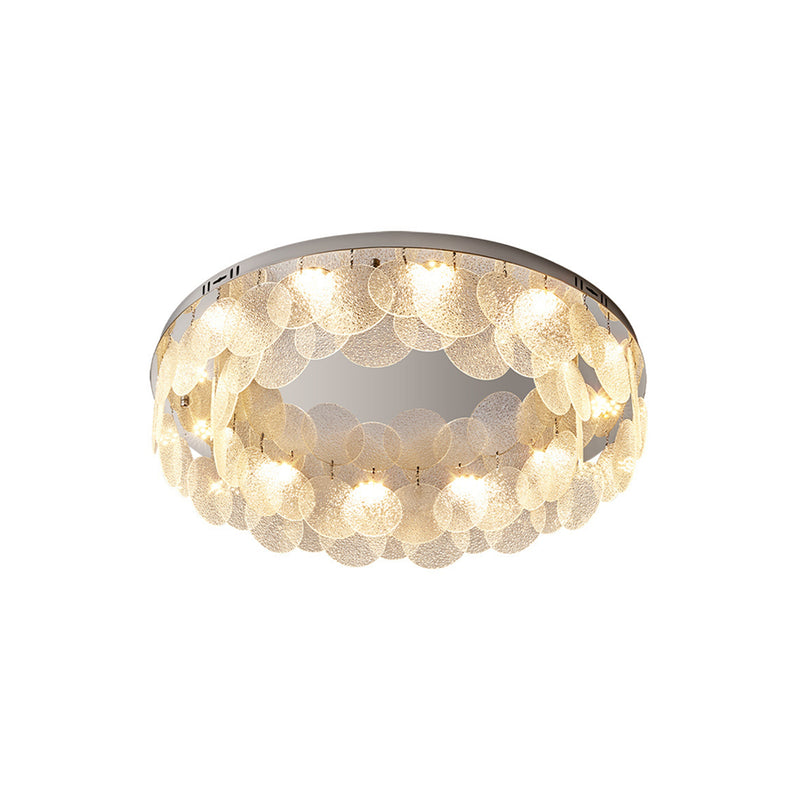 Casper Disc Glass Ceiling Lamp | Korewolamp