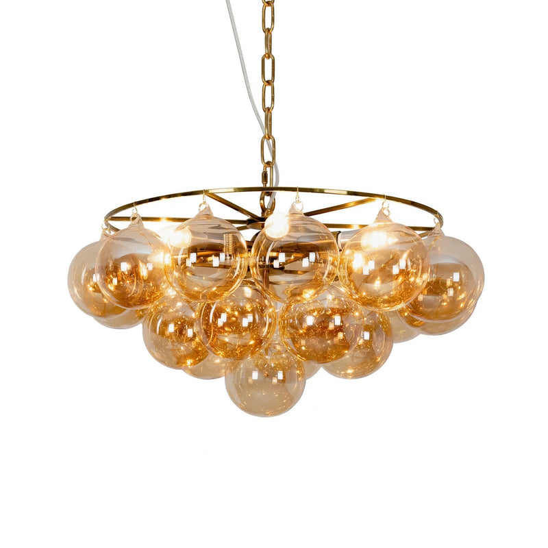 Circular Multi-Head Glass Ball Bubble Chandelier | Korewolamp