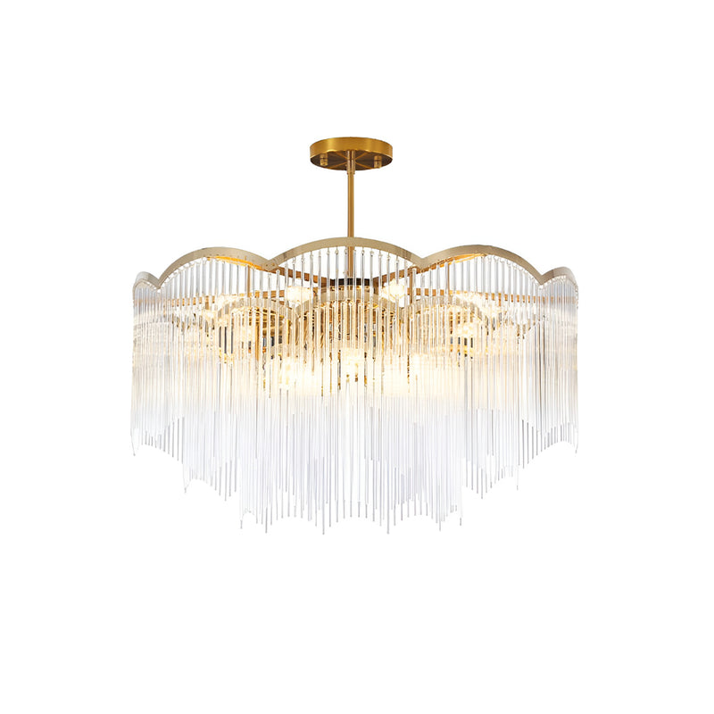 Classic Maria Glass Rod Chandelier | Korewolamp