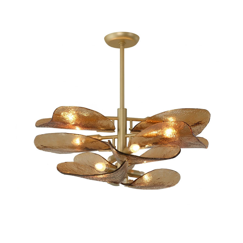 Cloud-Shaped Layered Amber Chandelier | Korewolamp