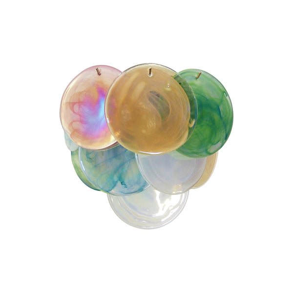 Colorful Murano Disc Wall Lamp