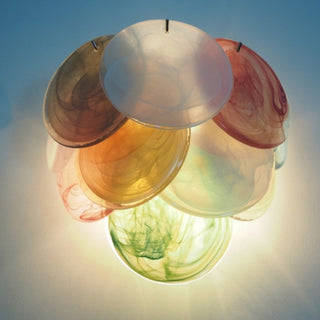 Colorful Murano Disc Wall Lamp