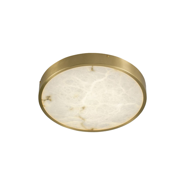 Column Alabaster Round Ceiling Lamp