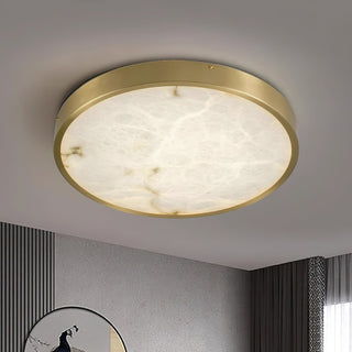 Column Marble Round Ceiling Lamp