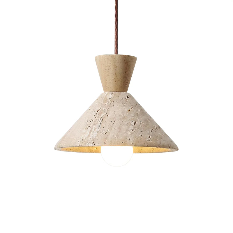 Cone Forma Travertine Pendant Lamp | Korewolamp