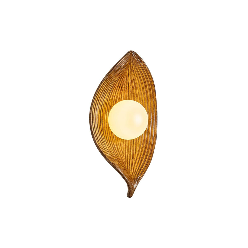Contemporary Nordic Leaf Resin Wall Lamp | Korewolamp