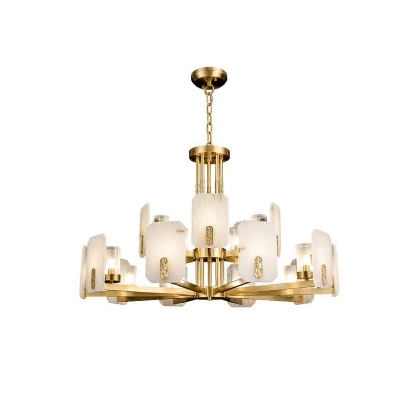 Luxury Copper Marble Chandelier | Korewolamp