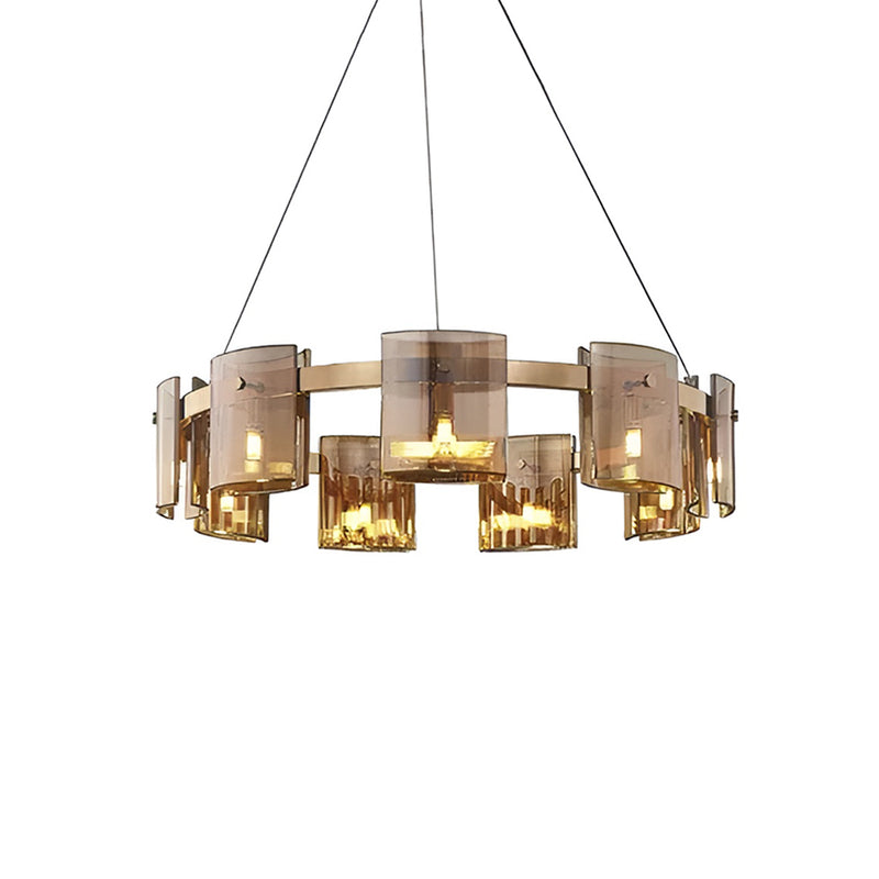 Circular Corlota Glass Chandelier | Korewolamp