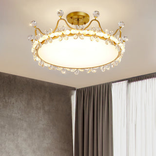 Crystal Crown LED Ceiling Light