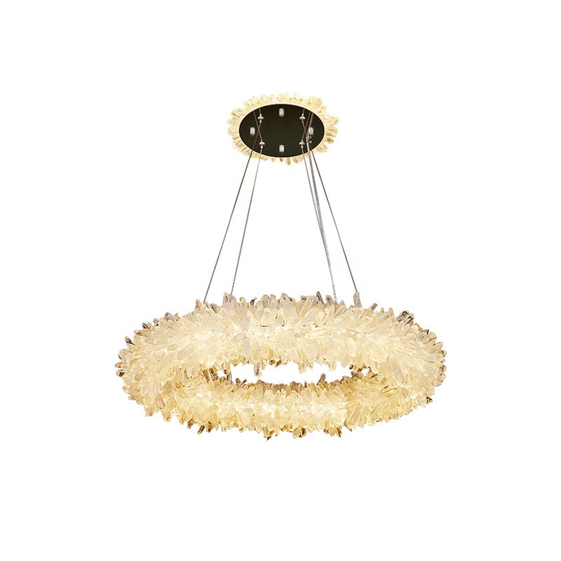 Crystal Brass Round Chandelier | Korewolamp