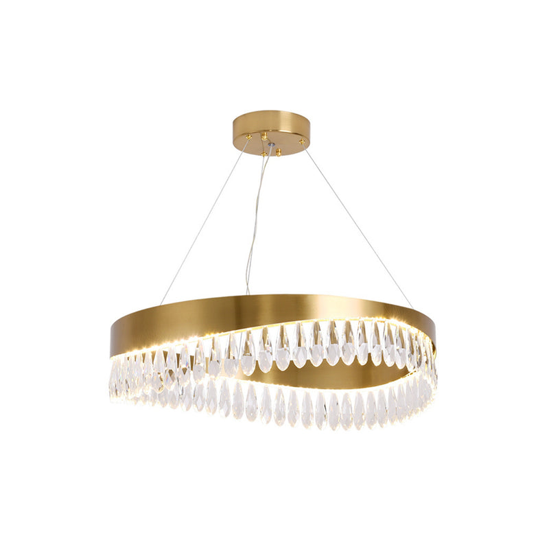 Golden Ring Crystal Light Luxury Chandelier | Korewolamp