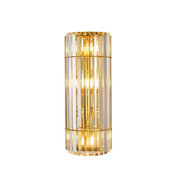 Cylindrical Crystal Wall Light