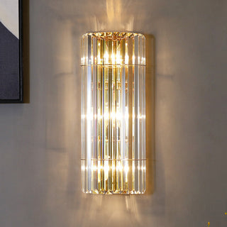 Cylindrical Crystal Wall Light