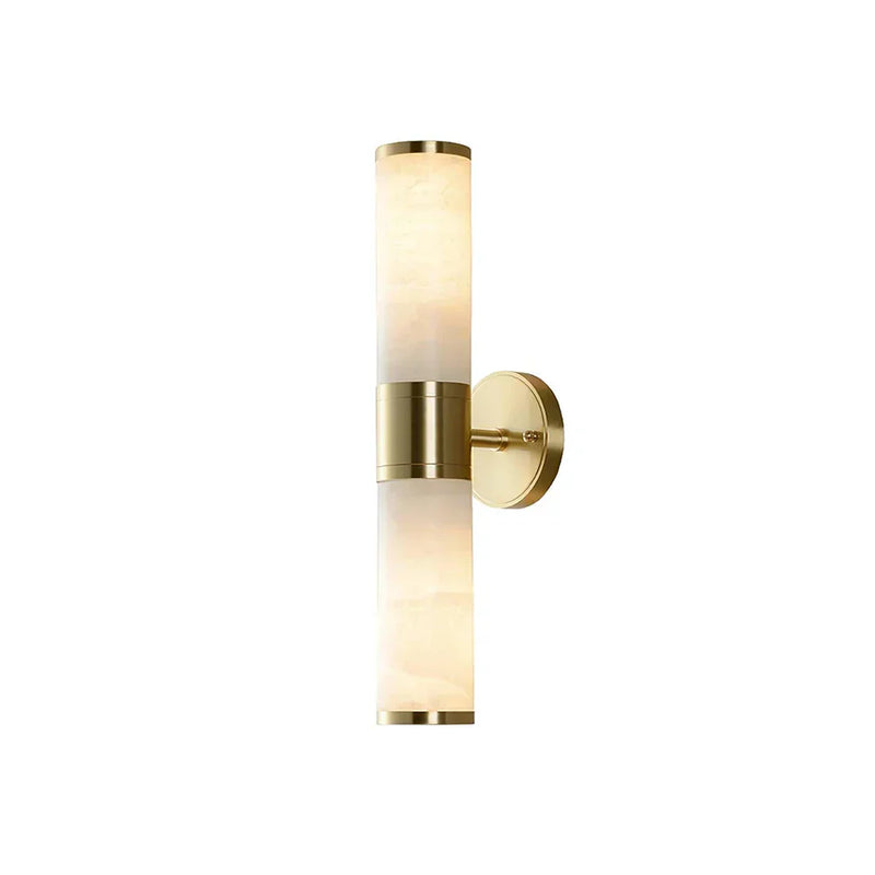 Cylindrical Lampatron Alabaster Wall Lamp | Korewolamp