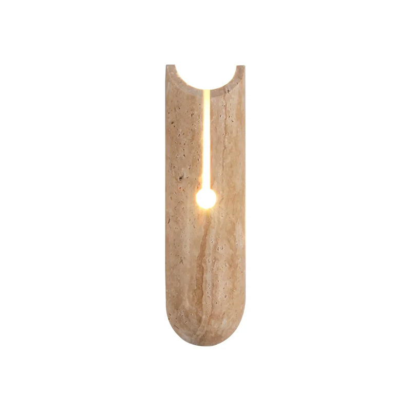 Cylindrical Y Shaped Travertine Wall Lamp | Korewolamp
