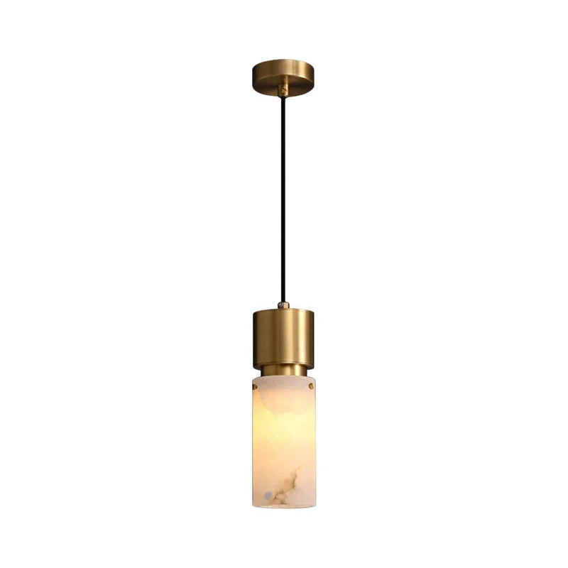Cylindrical Alabaster Pendant lamp | Korewolamp