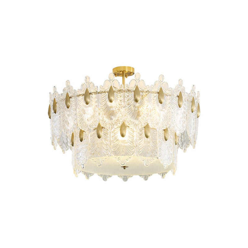 Decazes Texture Glass Chandelier | Korewolamp