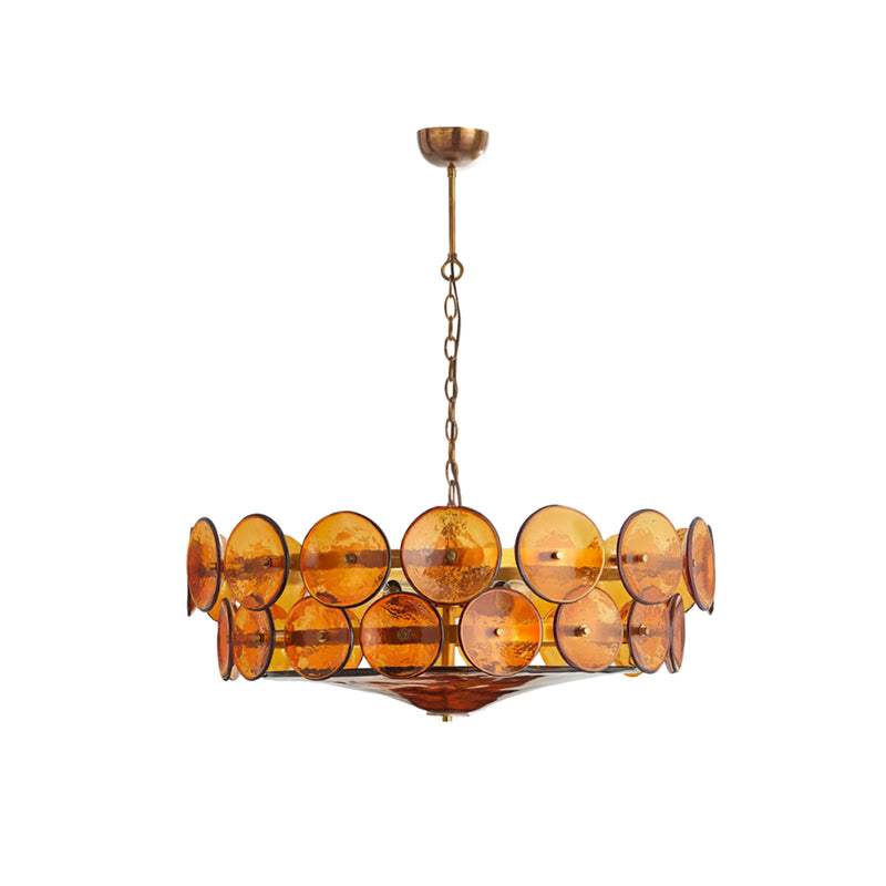 Solaris Disc Murano Glass Chandelier | Korewolamp