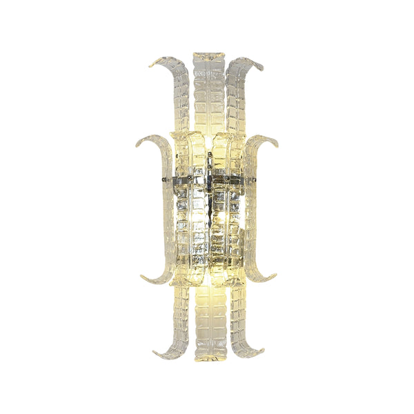 Elegant Murano Leaf Shape Glass Wall Sconce