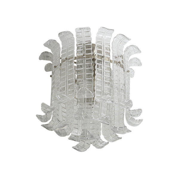 Elegant Murano Leaf Shaped Ceiling Lamp