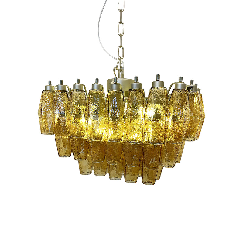 Poliedri Murano Amber Chandelier | Korewolamp