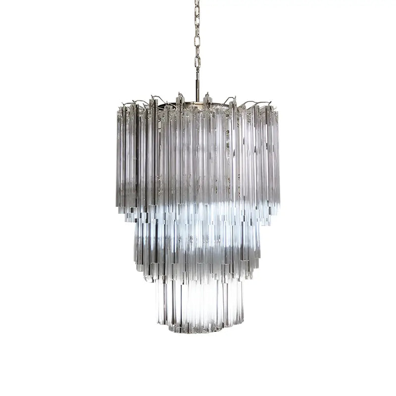 Fantastic Murano Prisms Transparent Chandelier | Korewolamp