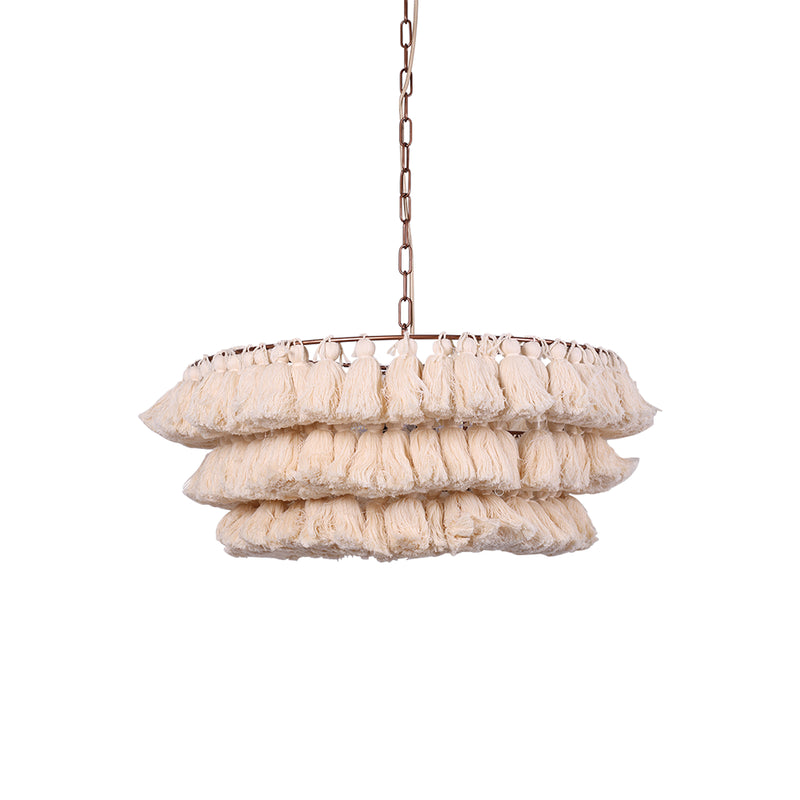 Fela Fabric Tassel Chandelier | Korewolamp