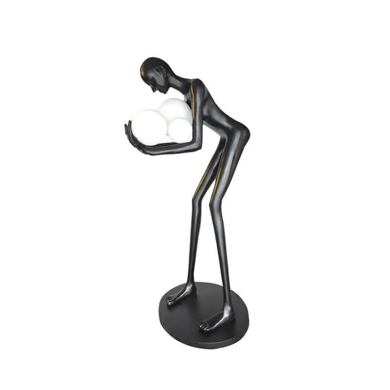 Figure Holding Ball Sculpture Floor Lamp | Korewolamp