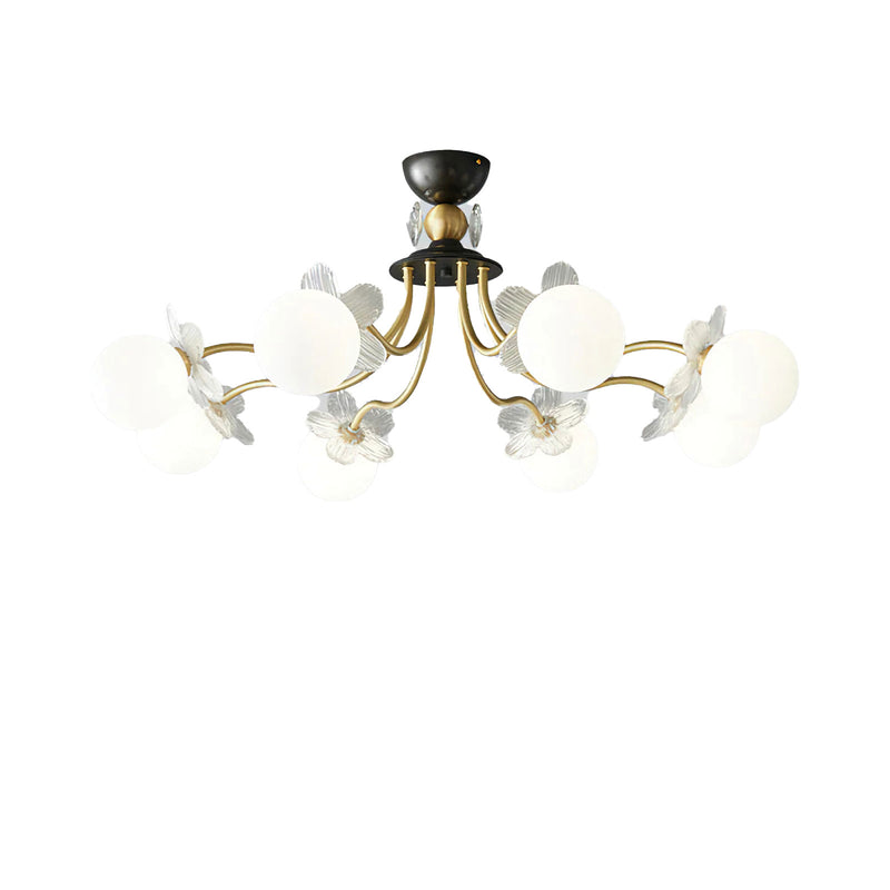 Floral Petal Globe Chandelier | Korewolamp