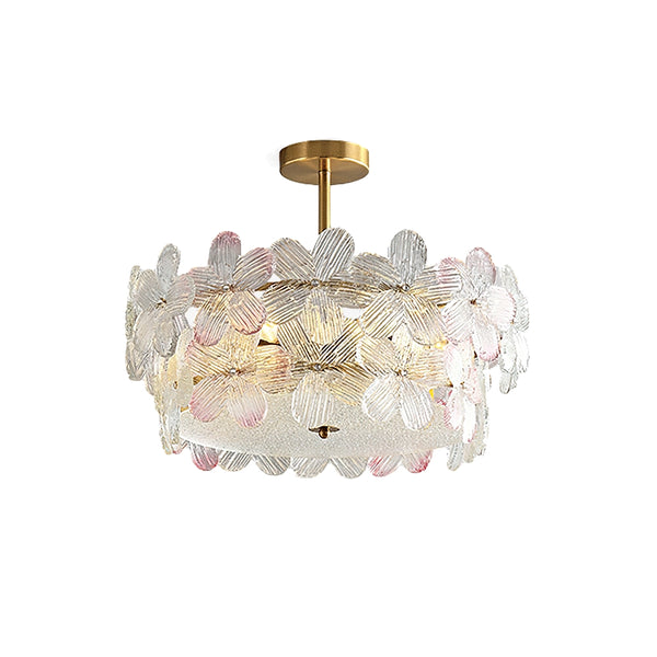 Flower Cluster Frosted Glass Ceiling Lamp