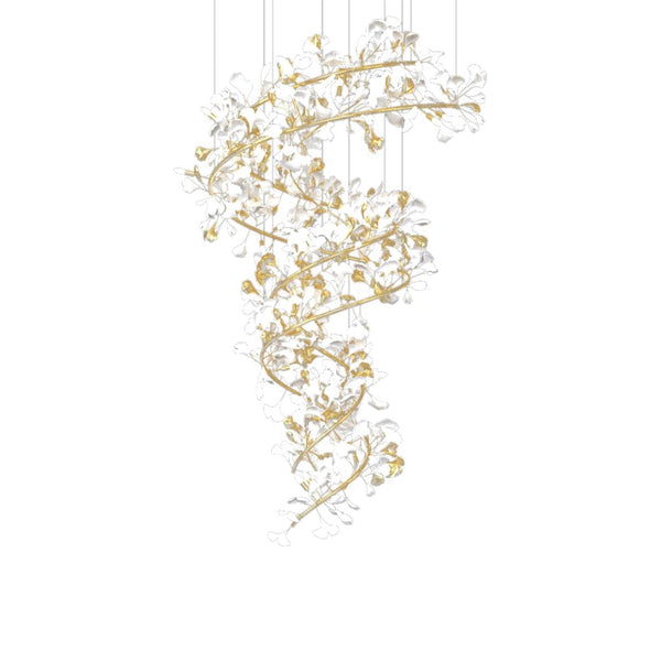 Gingko Ceramic Chandelier Q