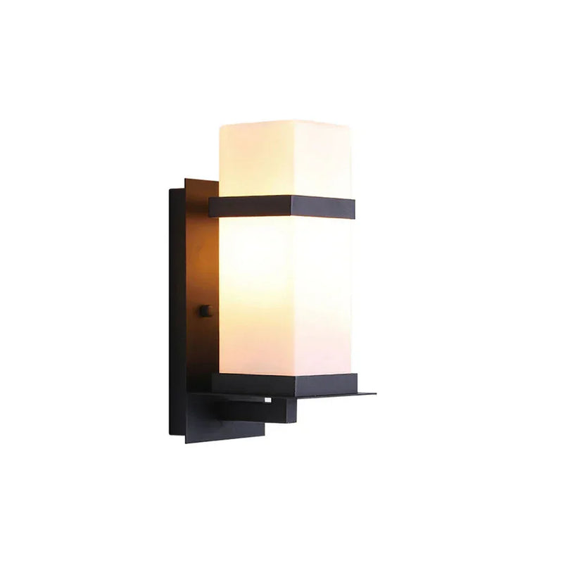 Glass Mcdade Square Outdoor Wall Light | Korewolamp