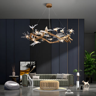 Glass Swallow Chandelier