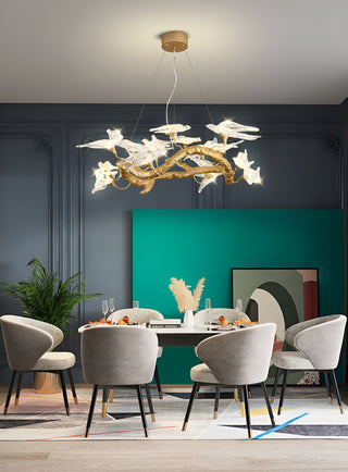 Glass Swallow Chandelier