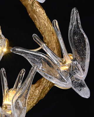 Glass Swallow Chandelier