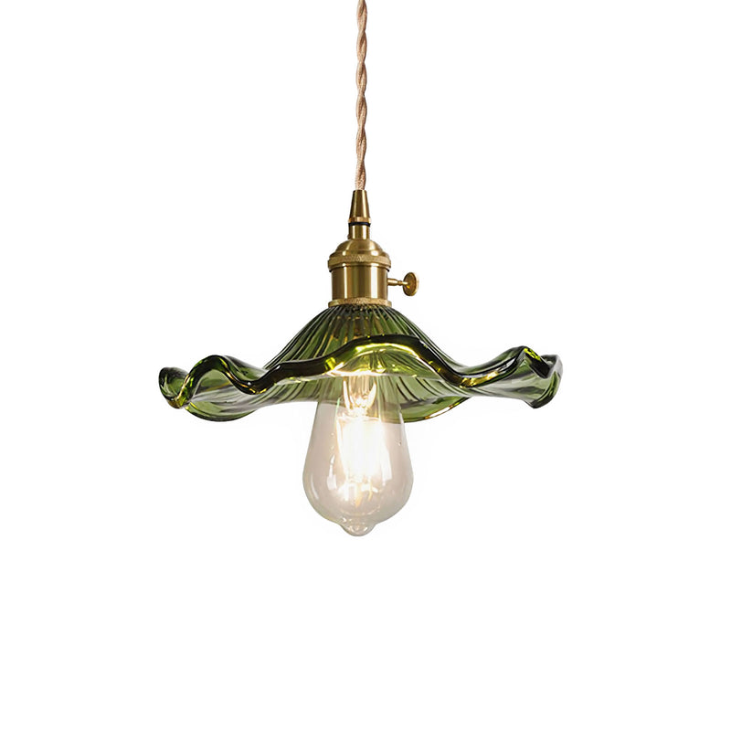 Glass Hibiscus Flower Pendant Light | Korewolamp